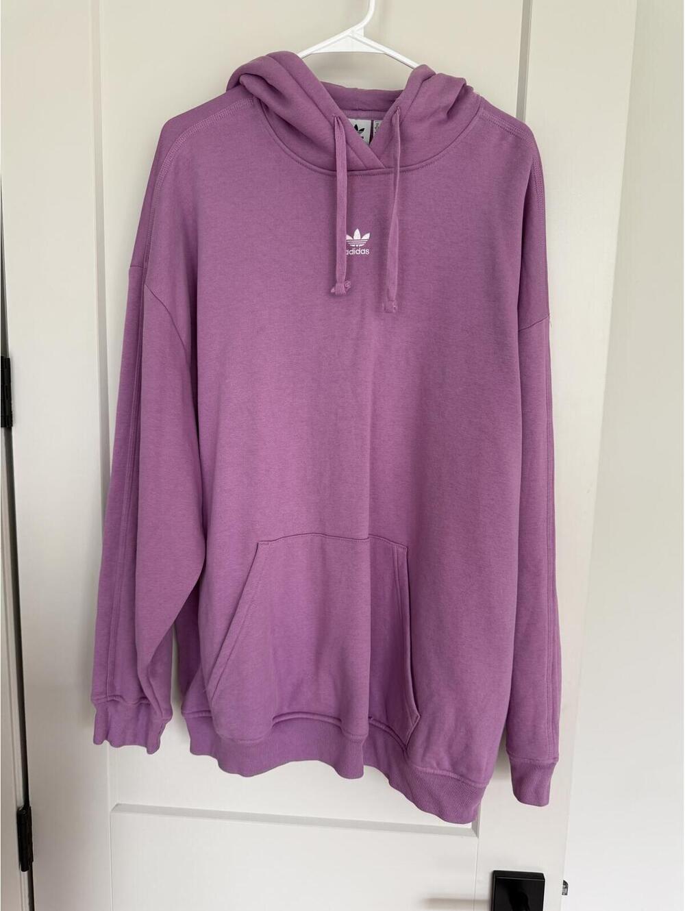 Adidas Purple Hoodie Sweatshirt XL